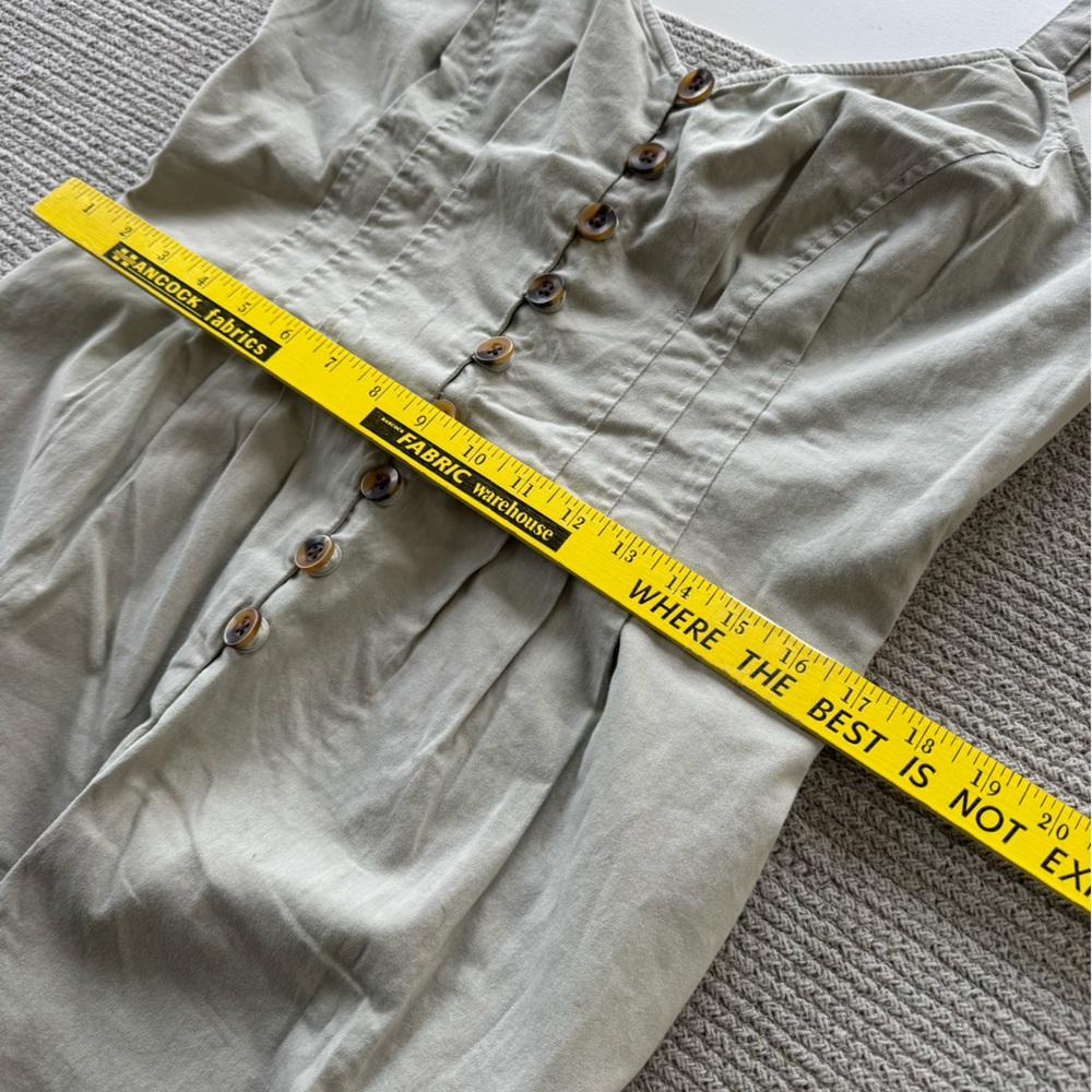 Universal Thread Sage Green Seamed Ankle Length Wide Leg Jumpsuit Size 12 NWT - Picture 11 of 13